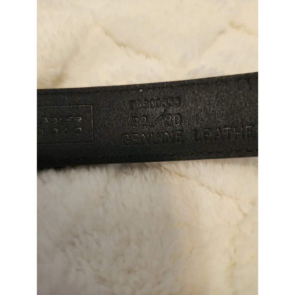 Bill Adler Leather Belt With Golfbag Design